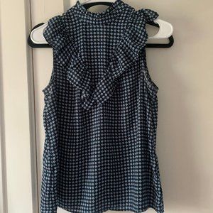 blue dress shirt checkered top